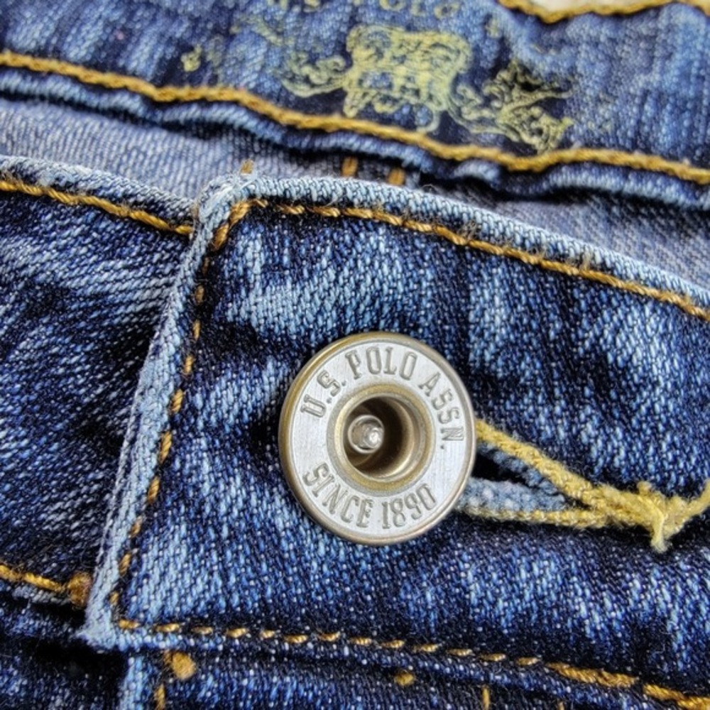 US Polo Assn Womens Bell Bottom Jeans Denim Pants 27011351 Size 12 - Picture 6 of 15